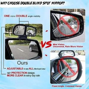 Plastic Glass Blind Spot Mirror with 360 Degree Rear View